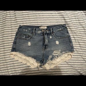 Free people shorts size 24 gently worn